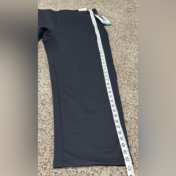 🖤Mondetta Fleece-Lined Straight Leg Pants Black Herringbone with side Pockets🖤 - Picture 7 of 16